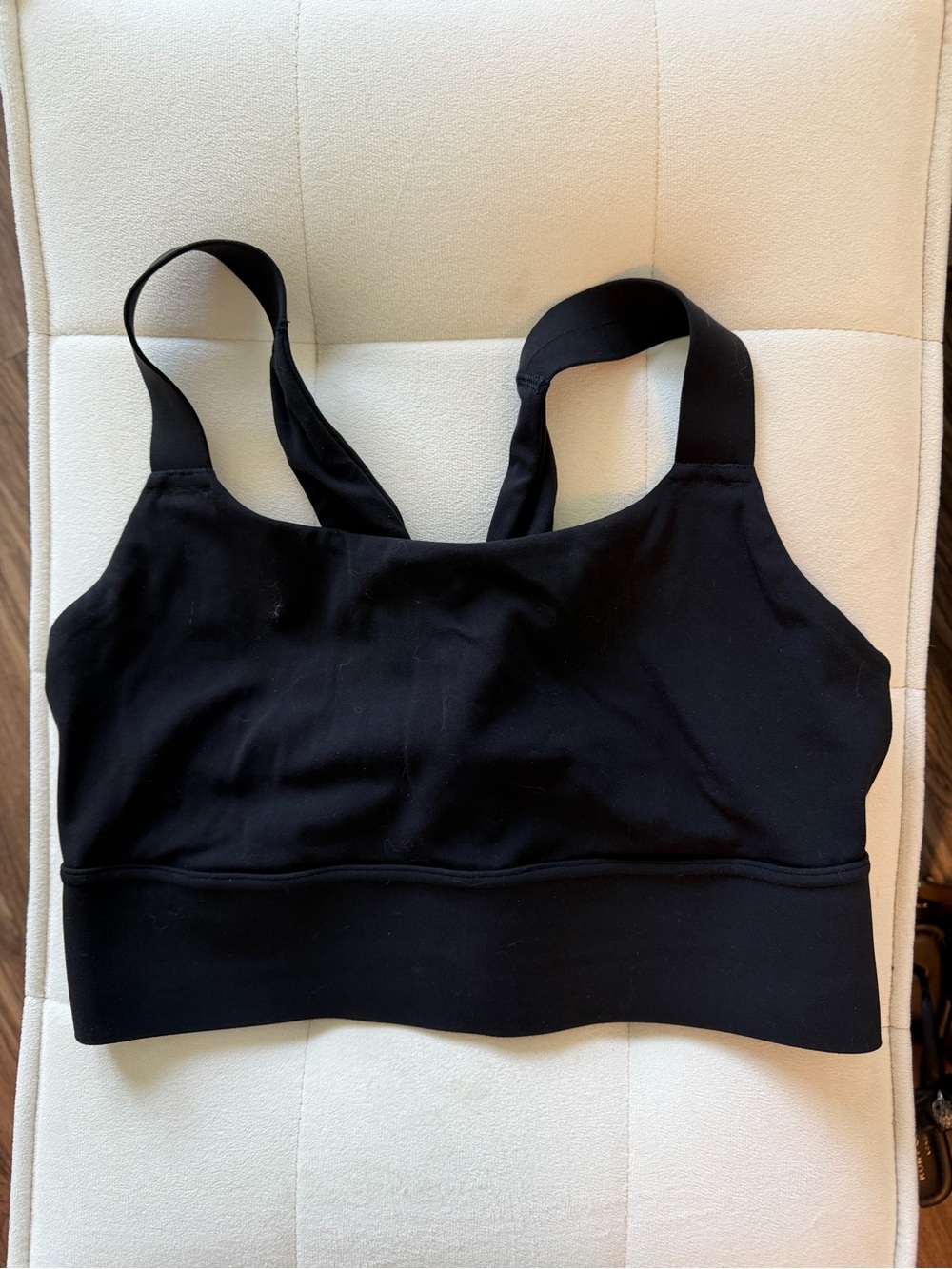 Athleta Black Longline Sports Bra